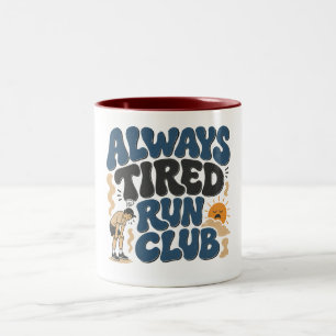 Immer müder Running Club, Sonntag Running Club Zweifarbige Tasse
