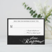 Immer nach dem Chalkboard Response Card RSVP Karte (Stehend Vorderseite)