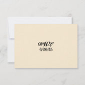 Immer nach dem Orchid QR Code RSVP Karte (Rückseite)