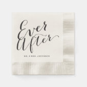 Immer nach der Skriptkalligrafie Hochzeitspapier N Serviette (Vorderseite)