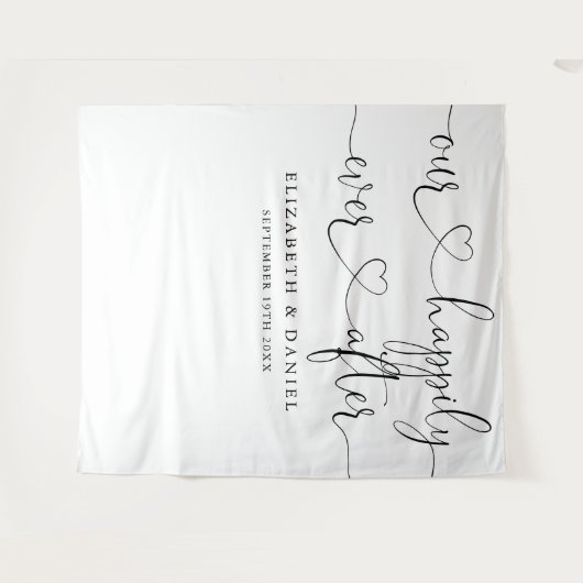 Immer nach Herzensskript Hochzeitsgeschichten Foto Wandteppich (Vorderseite (Horizontal))