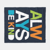 Immer nett fleecedecke (Vorderseite (Horizontal))