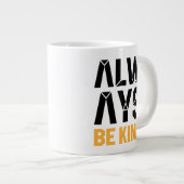 Immer nett Jumbo-Tasse (Vorderseite Rechts)