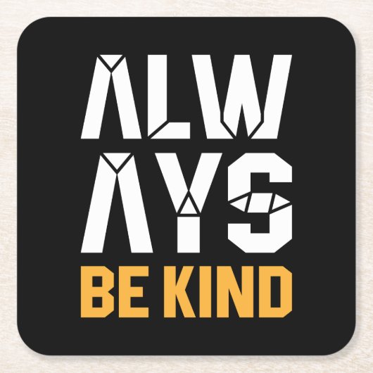 Immer nett rechteckiger pappuntersetzer (Vorderseite)