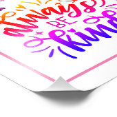 Immer nett sein fotodruck (Ecke)