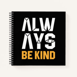 Immer nett sein notizblock