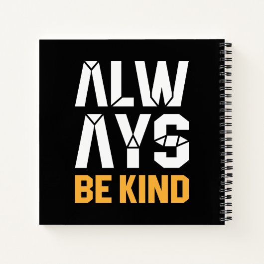 Immer nett sein notizblock (Rückseite)