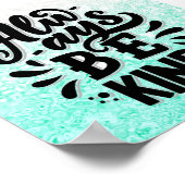 Immer nett sein poster (Ecke)