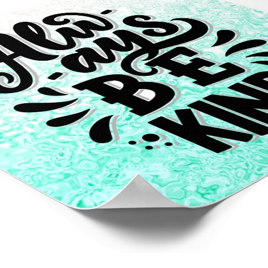 Immer nett sein poster (Ecke)