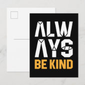 Immer nett sein postkarte (Vorne/Hinten)