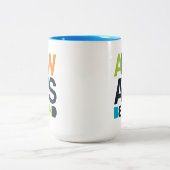 Immer nett zweifarbige tasse (Mittel)
