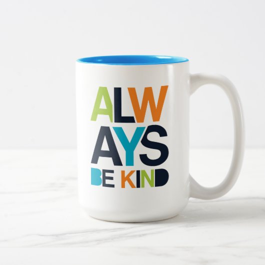 Immer nett zweifarbige tasse (Rechts)