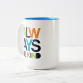 Immer nett zweifarbige tasse (Vorderseite Links)