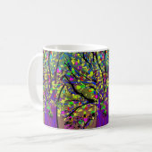 Immer nette Confetti-Baum-Tasse Kaffeetasse (Vorderseite Links)