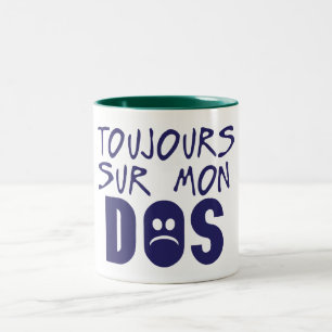 immer noch auf meinem Rücken 1 Zweifarbige Tasse