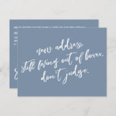 Immer noch aus den Füßen leben, beurteilen Sie Bla Mitteilungskarte (Vorne/Hinten)