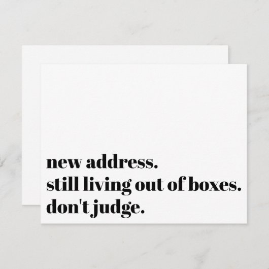 Immer noch aus den Kisten leben, beurteilen Sie di Mitteilungskarte (Vorne/Hinten)