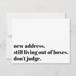 Immer noch aus den Kisten leben, beurteilen Sie di Mitteilungskarte