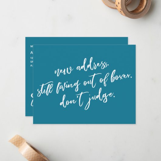 Immer noch außerhalb der Felder leben, beurteilen Mitteilungskarte (Vorderseite/Rückseite Beispiel)