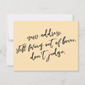 Immer noch außerhalb der Felder leben Richtige nic Mitteilungskarte (Vorderseite)