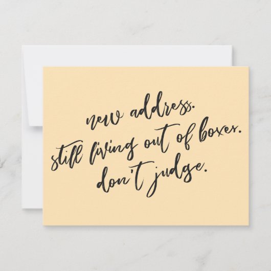 Immer noch außerhalb der Felder leben Richtige nic Mitteilungskarte (Vorderseite)