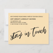 Immer noch außerhalb der Felder leben Richtige nic Mitteilungskarte (Rückseite)