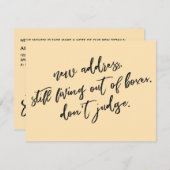 Immer noch außerhalb der Felder leben Richtige nic Mitteilungskarte (Vorne/Hinten)