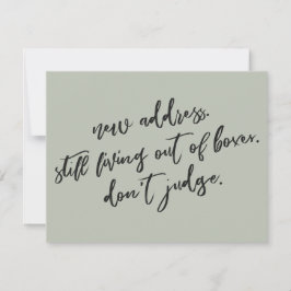 Immer noch außerhalb der Felder leben Richtige Sag Mitteilungskarte