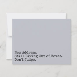 Immer noch außerhalb der Kisten leben, beurteilen  Mitteilungskarte