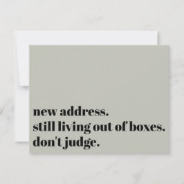 Immer noch außerhalb der Kisten leben, die Spielka Mitteilungskarte