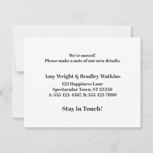 Immer noch außerhalb der Kisten leben, keine Karte (Rückseite)