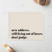 Immer noch außerhalb der Schachtel leben, beurteil Mitteilungskarte (Vorderseite/Rückseite Beispiel)