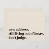 Immer noch außerhalb der Schachtel leben, beurteil Mitteilungskarte (Vorne/Hinten)