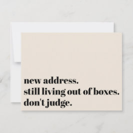 Immer noch außerhalb der Schachtel leben, beurteil Mitteilungskarte