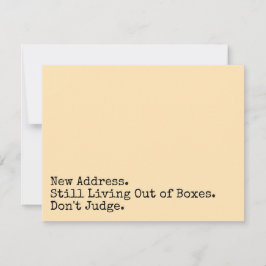 Immer noch außerhalb der Schachtel leben, beurteil Mitteilungskarte