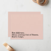 Immer noch außerhalb der Schachtel leben, beurteil Mitteilungskarte (Vorderseite/Rückseite Beispiel)