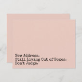 Immer noch außerhalb der Schachtel leben, beurteil Mitteilungskarte (Vorne/Hinten)