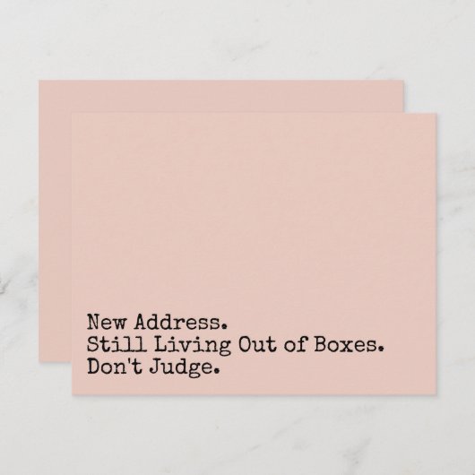 Immer noch außerhalb der Schachtel leben, beurteil Mitteilungskarte (Vorne/Hinten)