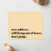 Immer noch außerhalb der Schachtel leben, beurteil Mitteilungskarte (Vorderseite/Rückseite Beispiel)