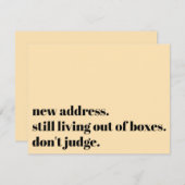 Immer noch außerhalb der Schachtel leben, beurteil Mitteilungskarte (Vorne/Hinten)