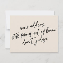 Immer noch außerhalb der Schachtel leben Richtige  Mitteilungskarte