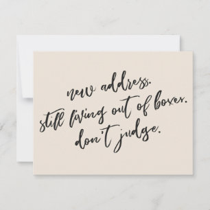 Immer noch außerhalb der Schachtel leben Richtige  Mitteilungskarte