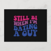 Immer noch Bi, wenn ich einen Typ Verabredet habe, Postkarte (Vorderseite)