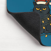 Immer noch böse, nur festlich dabei Lustige Katze Mousepad (Ecke)