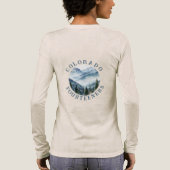 Immer noch dabei! Boho-Hippie-Dame beim Bergwander Tri-Blend Shirt (Rückseite)