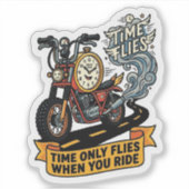 Immer noch daran arbeiten Aufkleber — Biker-Garage (Vorderseite)