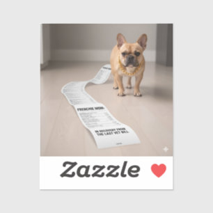 Immer noch erholt sich von meiner französischen Ve Aufkleber