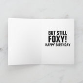 IMMER NOCH FOXY! FOX HAPPY BIRTHDAY CARDS KARTE (Innenseite)