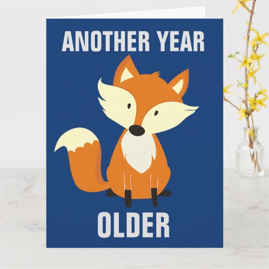 IMMER NOCH FOXY! FOX HAPPY BIRTHDAY GROSSE KARTEN (Gelbe Blume)