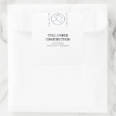 Immer noch im Bau — Gehirn Aufkleber (Tasche)